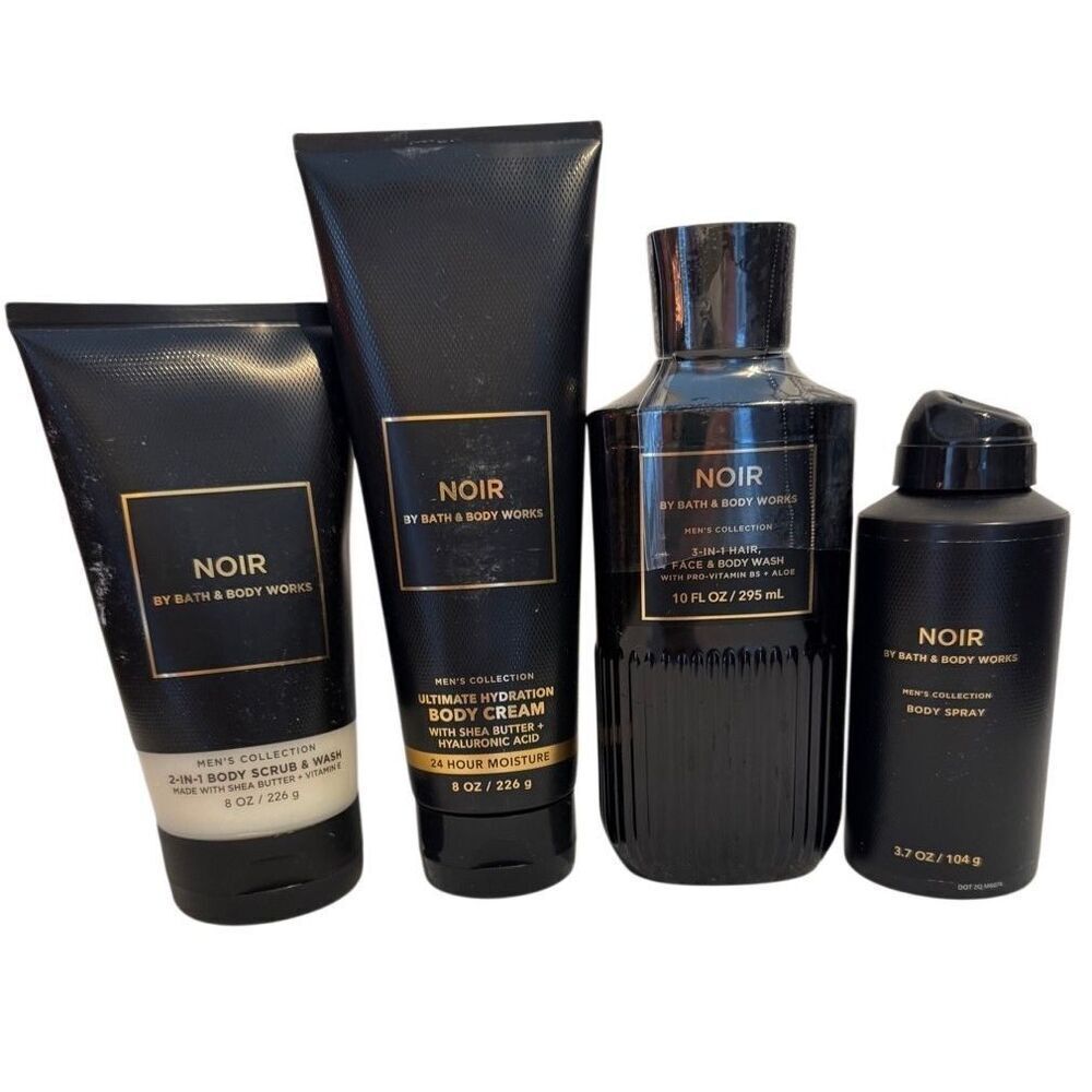 Bath and Body Works Men’s NOIR 4 Piece Set